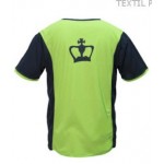 Coroa preta manter camiseta verde marinho