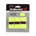 Blister Bullpadel 3 Overgrips GB1705 Senso Perfurado Fluor de Enxofre Amarelo