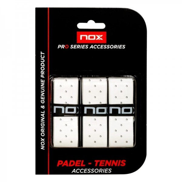 Blister Nox Pro Perfurado Branco 3 Overgrips