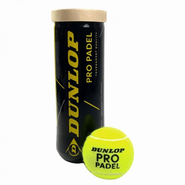 Pote de 3 bolas Dunlop Pro Padel