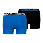 Boxers Head Basic Blue Indigo Preto 2 Unidades