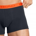 Boxers Head Laranja Azul Preto 2 Unidades