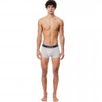 Boxers Lacoste Casual Cinza Vigore 3 Unidades