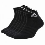 Meias Adidas Cush Ank Black 6 Pares