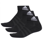 Adidas Cush tornozelo meias pretas 3 par