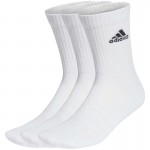 Meias Brancas Almofadadas Adidas 3 Pares