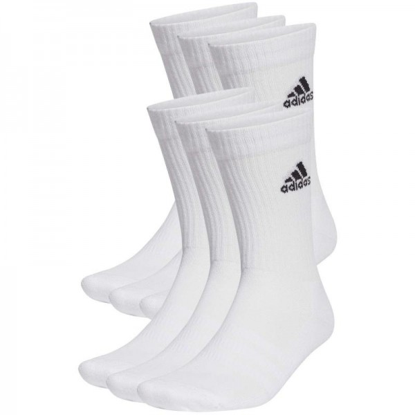 Adidas Almofadadas Meias Classicas Brancas 6 pares