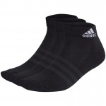 Meias Pretas Curtas Almofadadas Adidas 3 pares