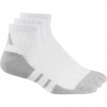 Calcetines Adidas Essentials Quarto Acolchoado Blanco Gris 3 Pecas