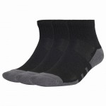 Calcetines Adidas Essentials Quarto Acolchoado Negro Gris 3 Pecas