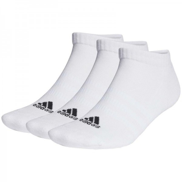 Meias Adidas Tornozeleiras SPW Almofadadas Branco 3 Pares