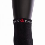 Meias de Tornozelo Black Crown Pro Pretas 1 Par