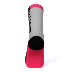 Cartri Slash Altas Brancas Meias Fucsia 1 Par