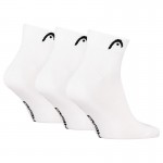 Calcetines Head All Sports Quarter Blanco 3 Pecas