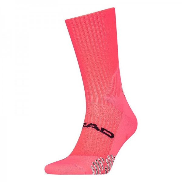 Calcetines Head Performance Padel Crew Coral Fluor 1 Par