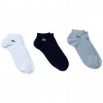 Meias Lacoste Sport Corte sob cores 3 pares