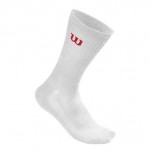 Wilson Crew White Socks 3 Pares