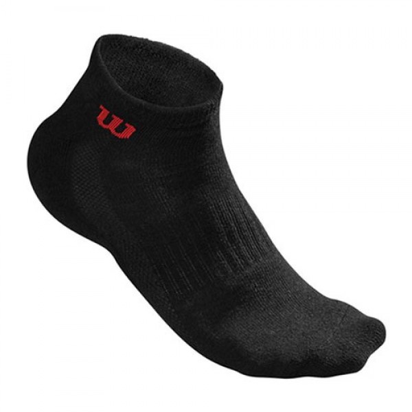 Wilson Quarter Black Socks 3 Pares