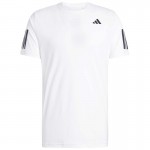 Camiseta Adidas Club 3 Stripes Branco Preto