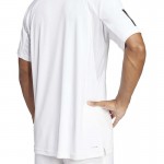 Camiseta Adidas Club 3 Stripes Branco Preto