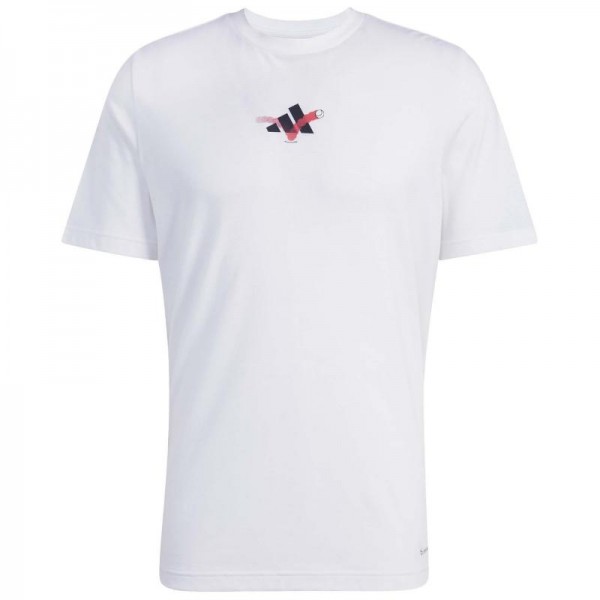 Camiseta Adidas Tennis Happy 3 Balls Graphic Branca