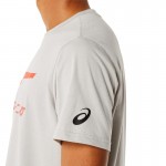 Cotton Asics Tiger Grey Cherry Tomato T-Shirt