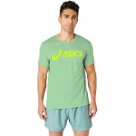 Camiseta Asics Core Celadon Light Fluorescente Amarela