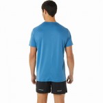 Camiseta Asics Core SS Top Azul Cinza