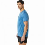 Camiseta Asics Core SS Top Azul Cinza