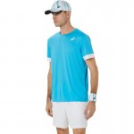 Camiseta Asics Court Aqua Glossy White