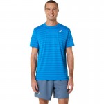 Camiseta Asics Court Listras SS Azul