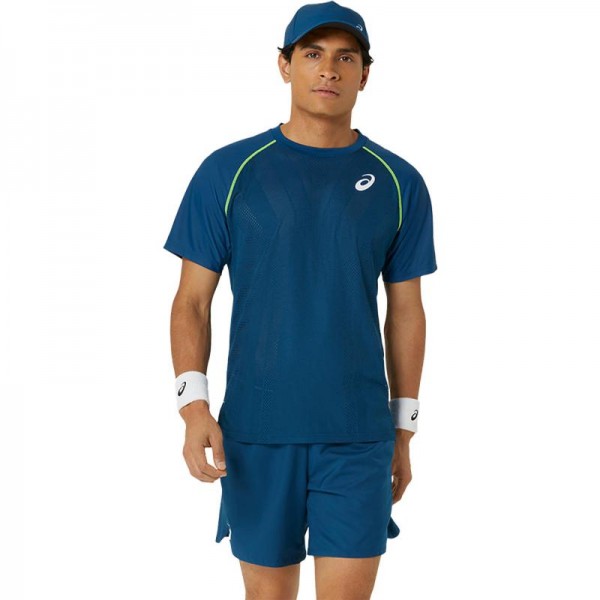 Camiseta Asics Match Blue Mako