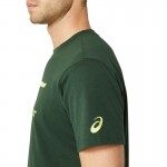 Camiseta Asics Tiger Green Forest Amarelo