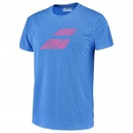 Babolat Exercicio Big Flag T-Shirt Marmorizada Azul