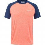 Babolat Play T-Shirt Azul Escuro Laranja