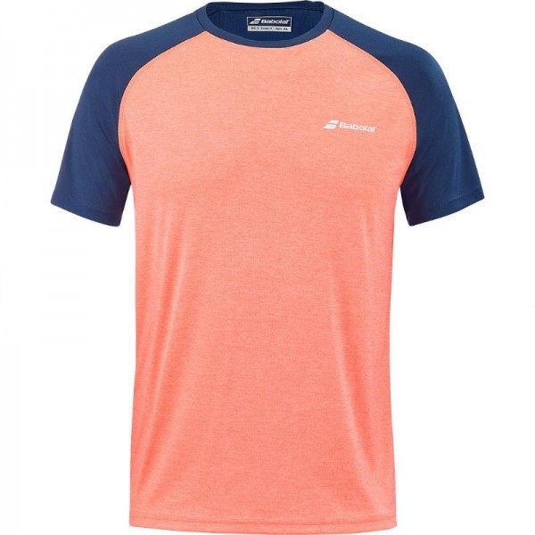 Babolat Play T-Shirt Azul Escuro Laranja