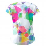 Bidi Badu Kaleido Capsleeve Branco Mix Camiseta Junior