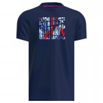 Camiseta Bidi Badu New York Chill Azul Escuro Vermelho