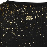 Bidi Badu Paris Capsleeve Black Gold Camiseta Feminina