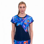 Camiseta Feminina Bidi Badu Spike Capsleeve Azul Escuro