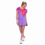 Camiseta Feminina Bidi Badu Spike Capsleeve Roxo Rosa