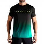 Camiseta Endless Ace Degrade Petroleo Preto