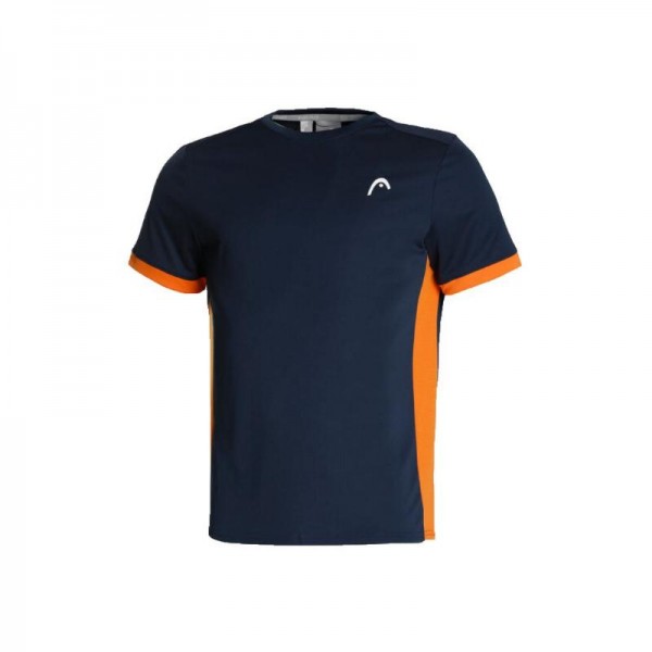 Head Slice T-shirt Laranja Azul Escuro