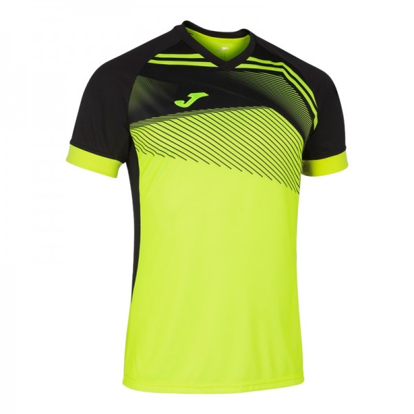 Camiseta Joma Supernova II Fluorescente Amarela Preta