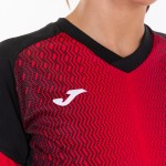 Joma Supernova Camiseta Preta Mulher Vermelha