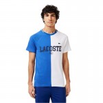 Camiseta Lacoste Daniil Medvedev Azul Branco