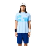 Camiseta Lacoste Novak Djokovic Ultra Dry Azul