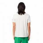 Camiseta Lacoste Novak Djokovic Ultra Dry Branco Verde