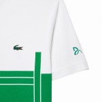 Camiseta Lacoste Novak Djokovic Ultra Dry Branco Verde