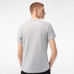 Camiseta Lacoste Sport Algodon Ecologico Cinza